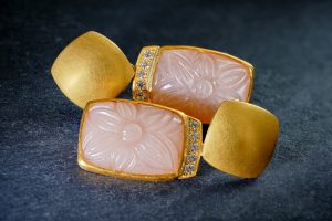Ohrschmuck Mondstein Brillanten