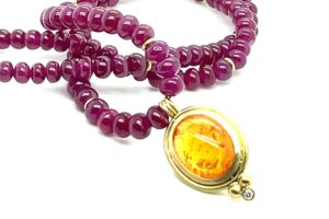 Collier Mandaringranat-Rubin